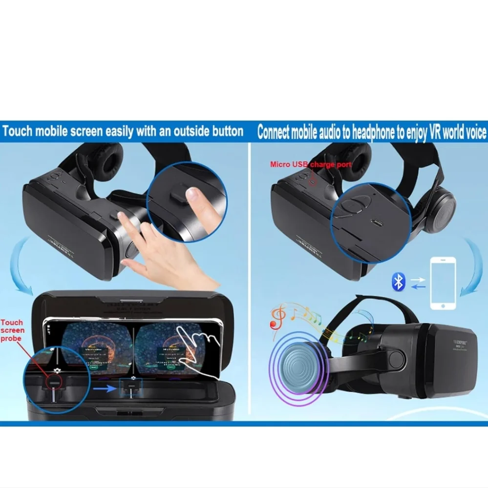 VR Empire Headset With Headphones